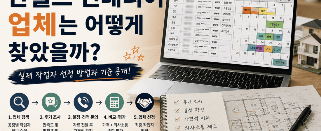 (03) 반셀프 공정별 작업자(업체)는 어떻게 결정했을까?